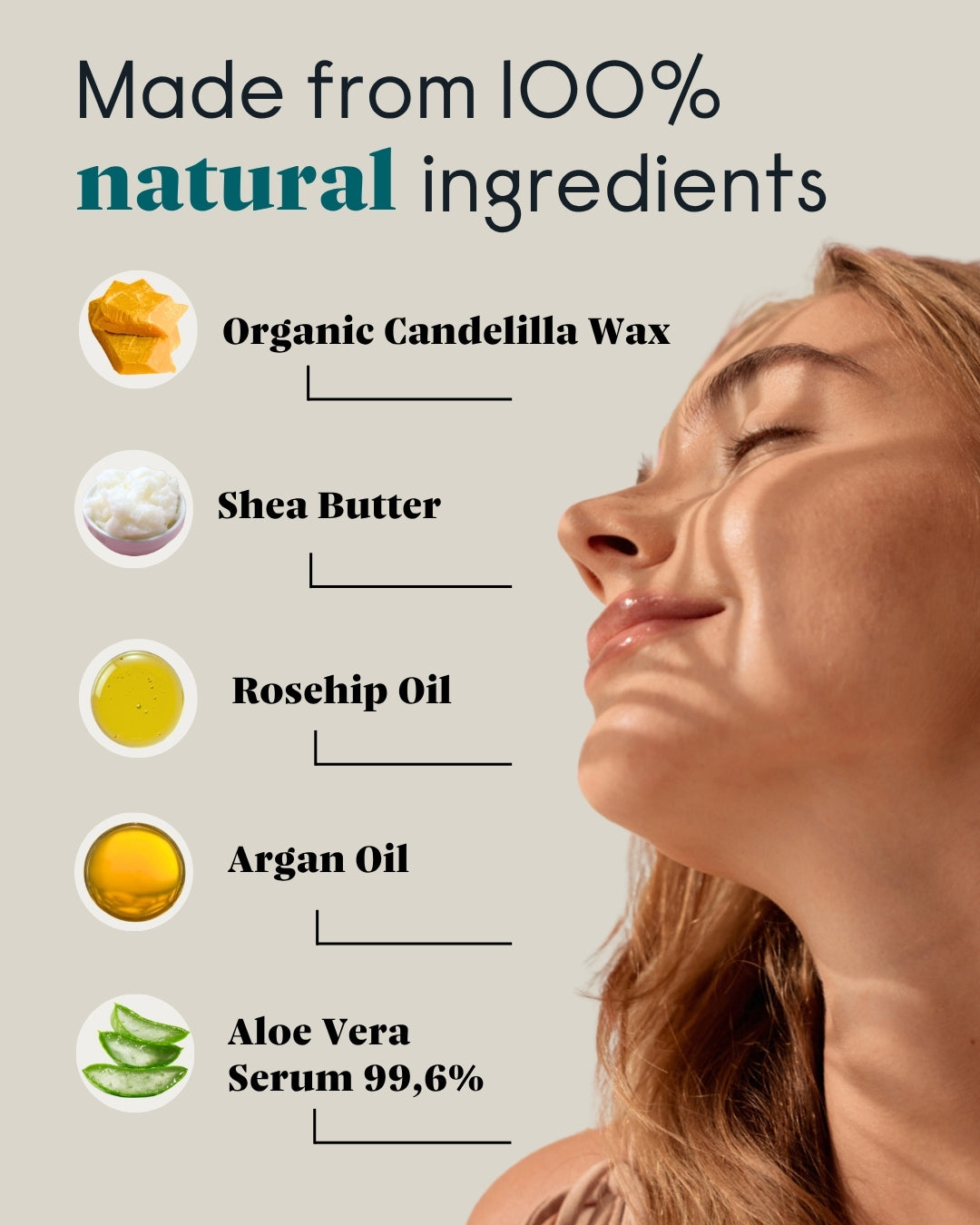 forpeople – made from 100% natural ingredients, vegan: organic candelilla wax, shea butter, rosehip oil, argan oil, aloe vera serum 99.6%