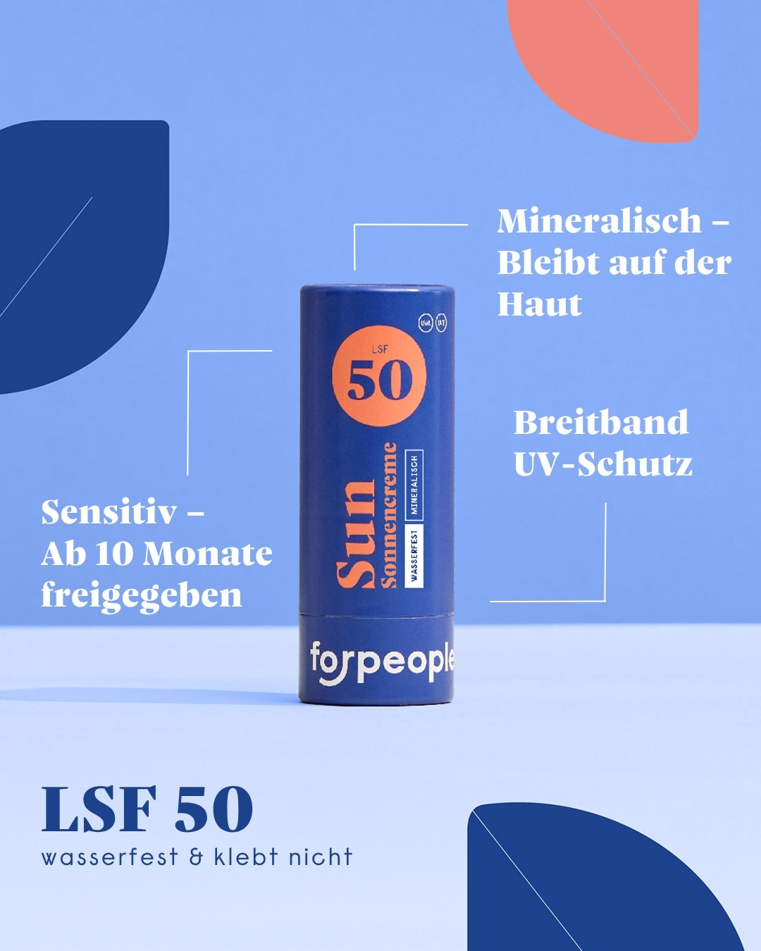 Feste Sonnencreme LSF50
