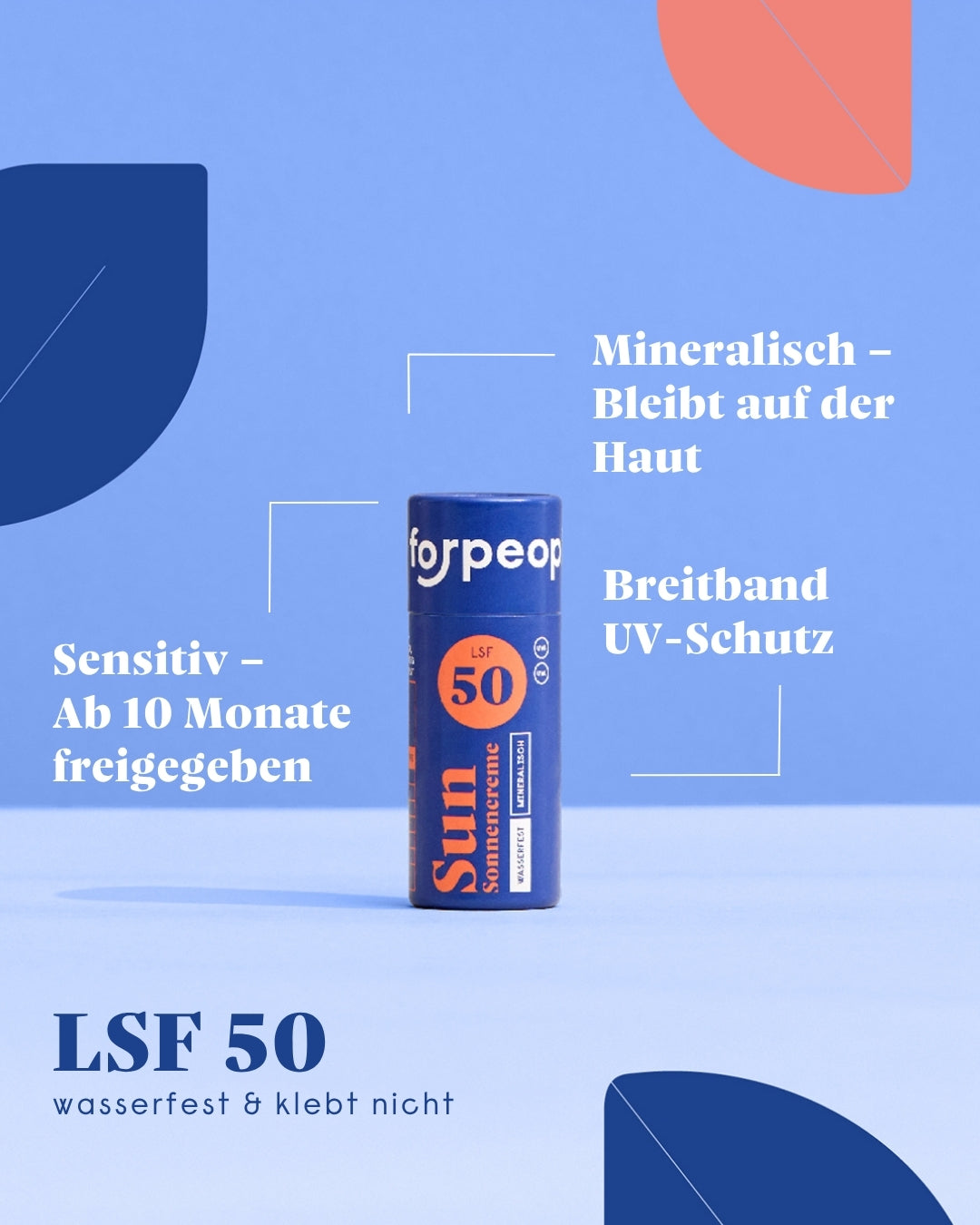 Feste Sonnencreme LSF50 Mini