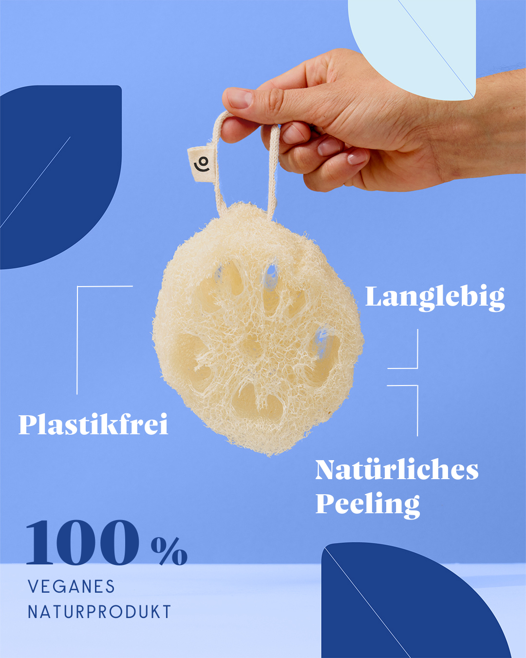 Loofah shower sponge - cleansing & exfoliation
