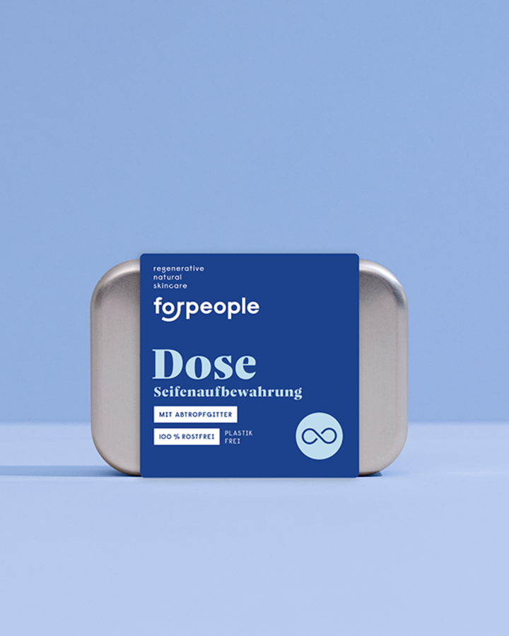 Aluminium-Seifendose mit Abtropfgitter