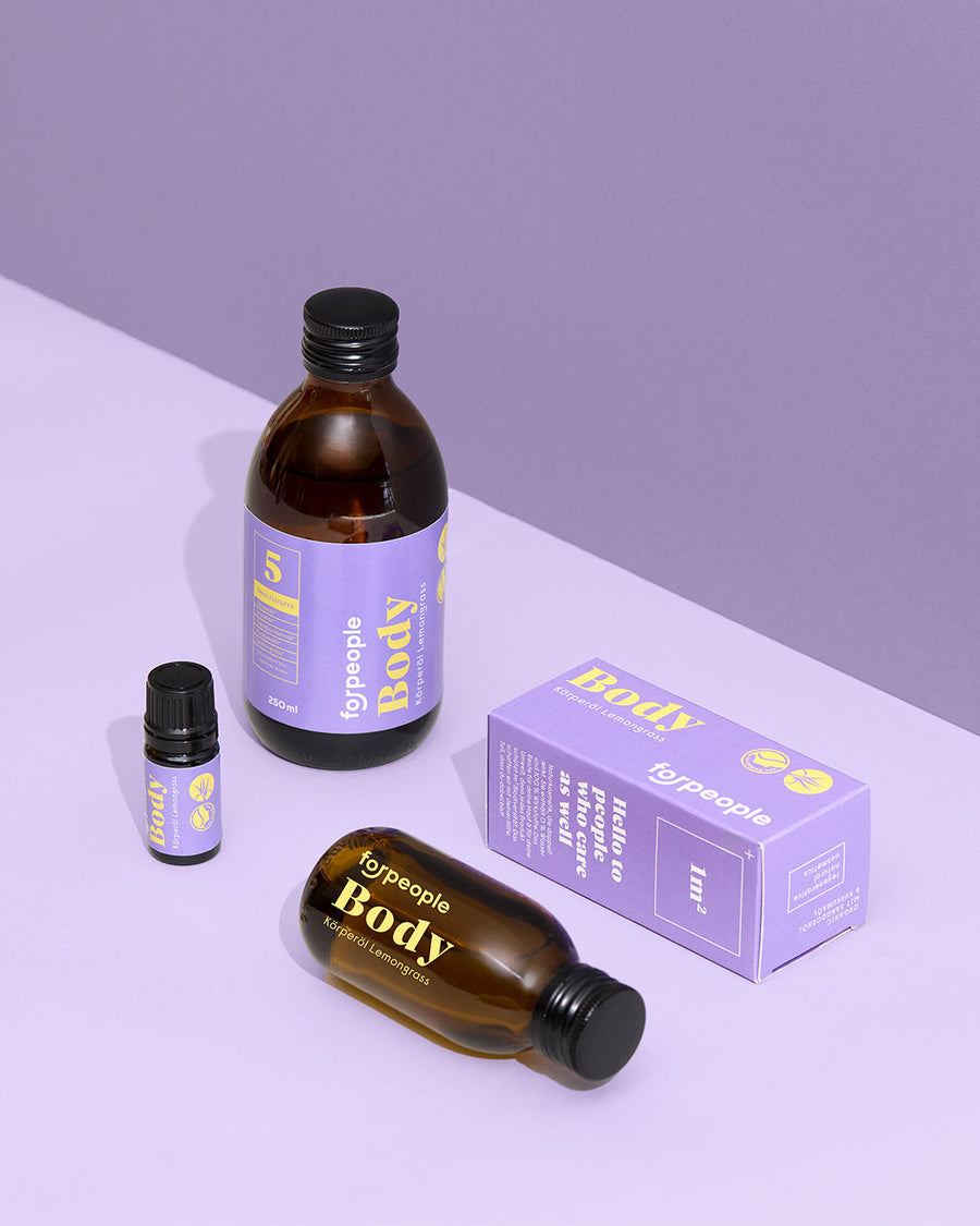 forpeople Körperöl - Lemongrass – Produktset komplett