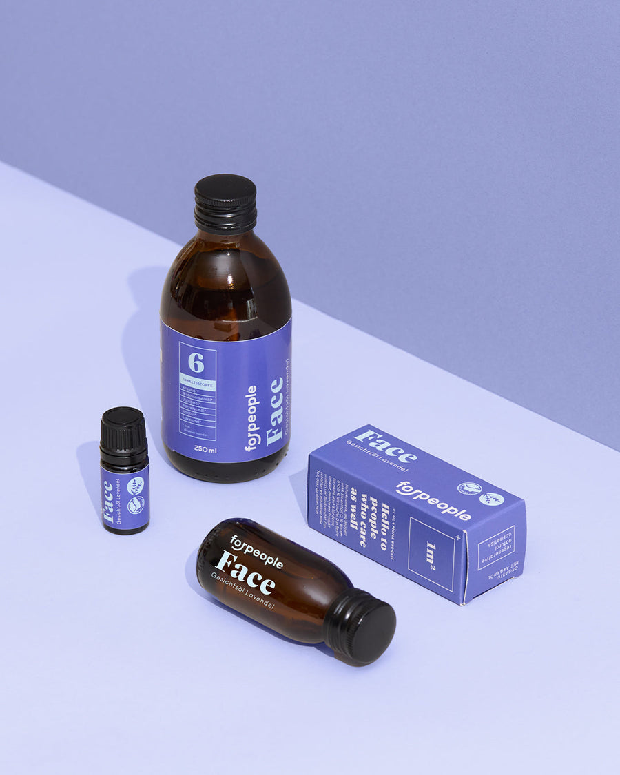 forpeople Faceoil - Lavendel groß – Produktset komplett