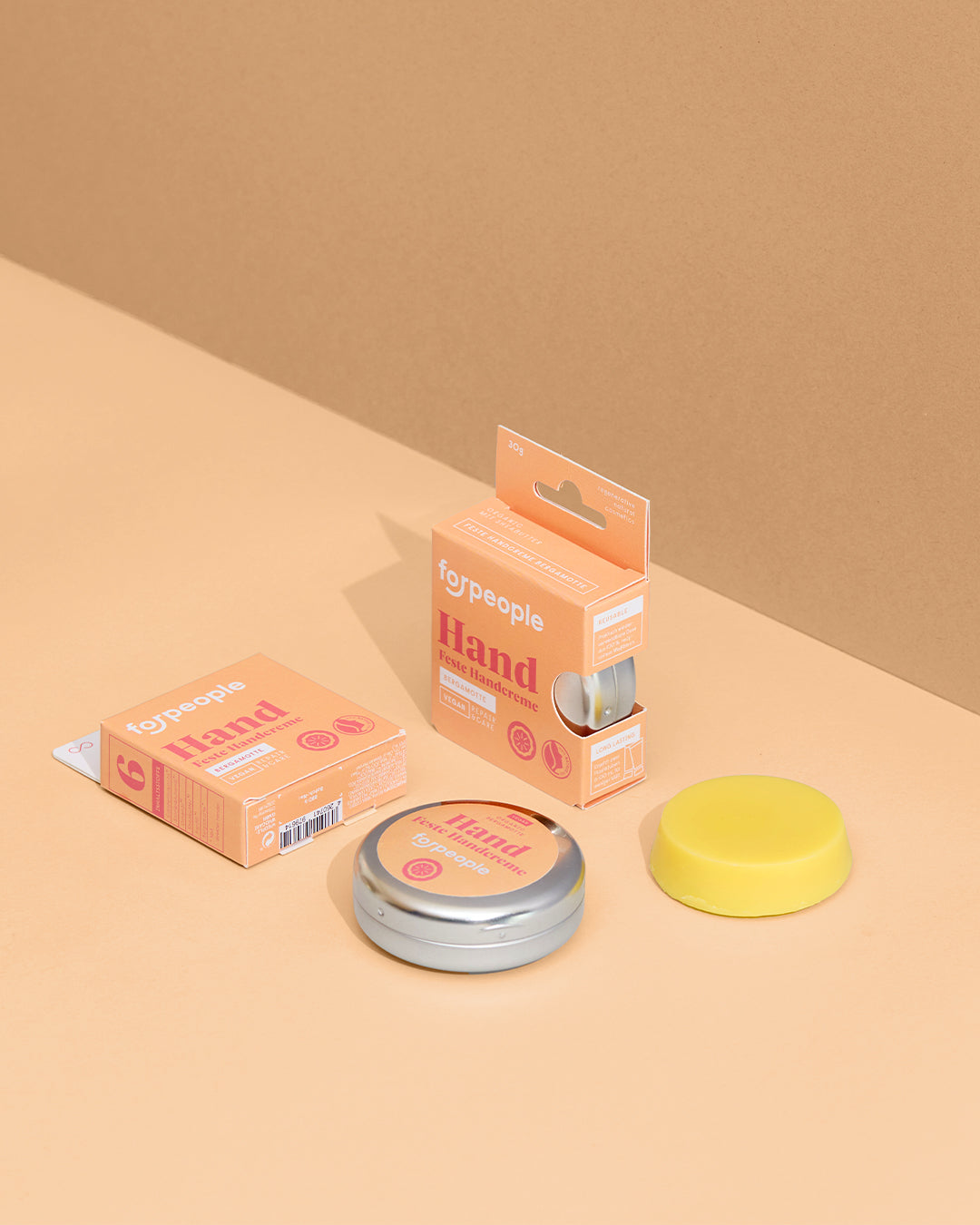 Feste vegane Handcreme Refiller - Bergamotte