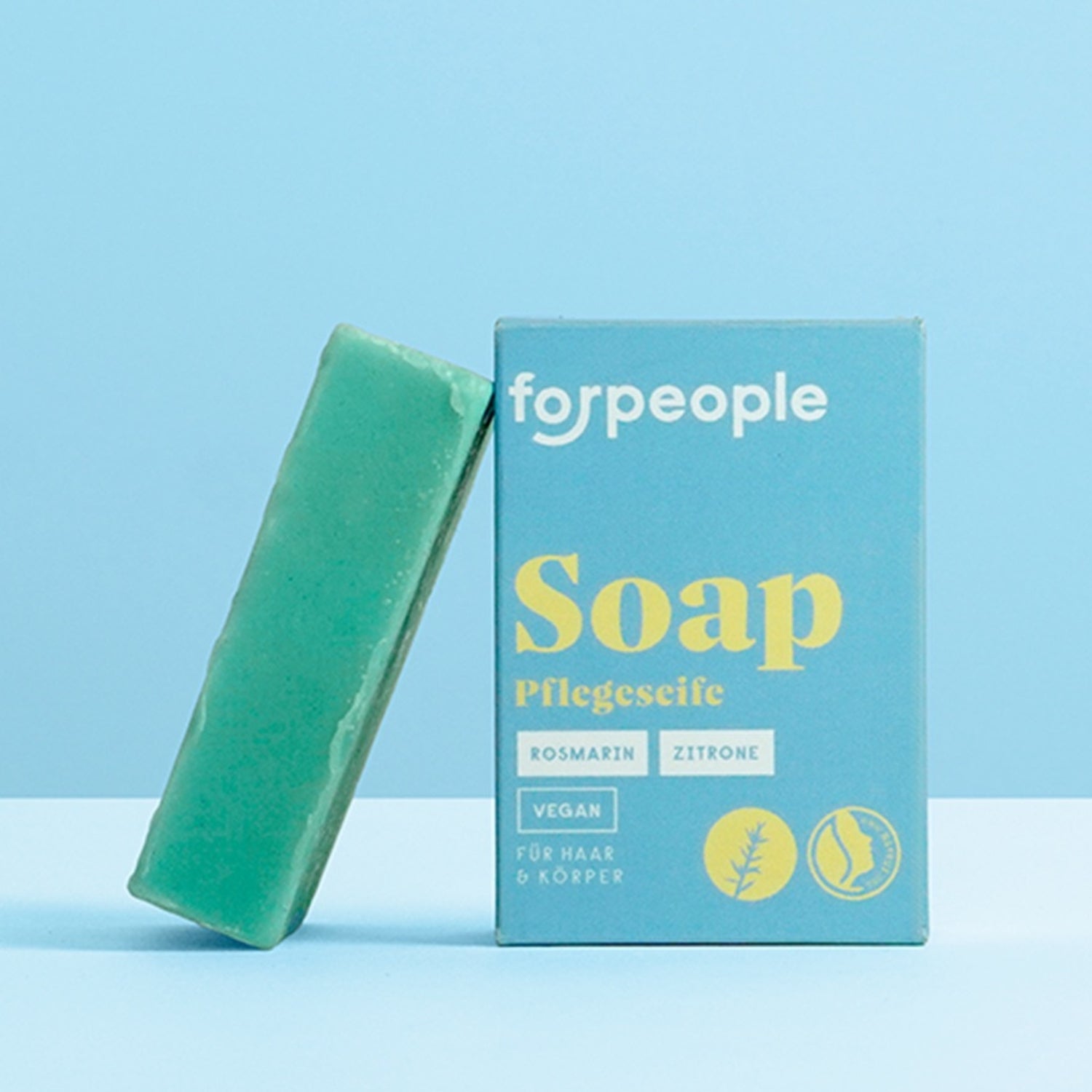 Feste Pflegeseife -Rosmarin & Zitrone
