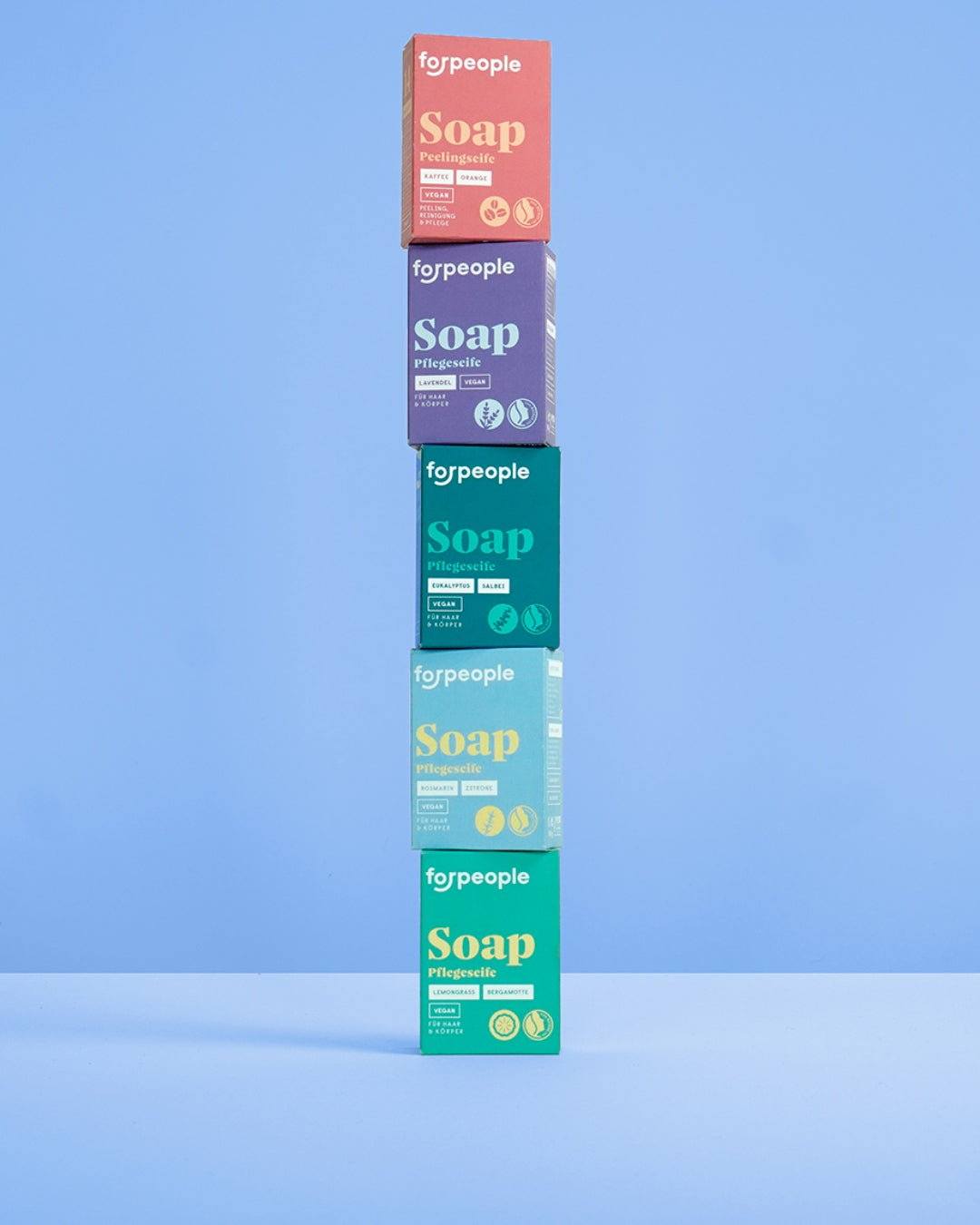 Natural cosmetic soap set - various scents