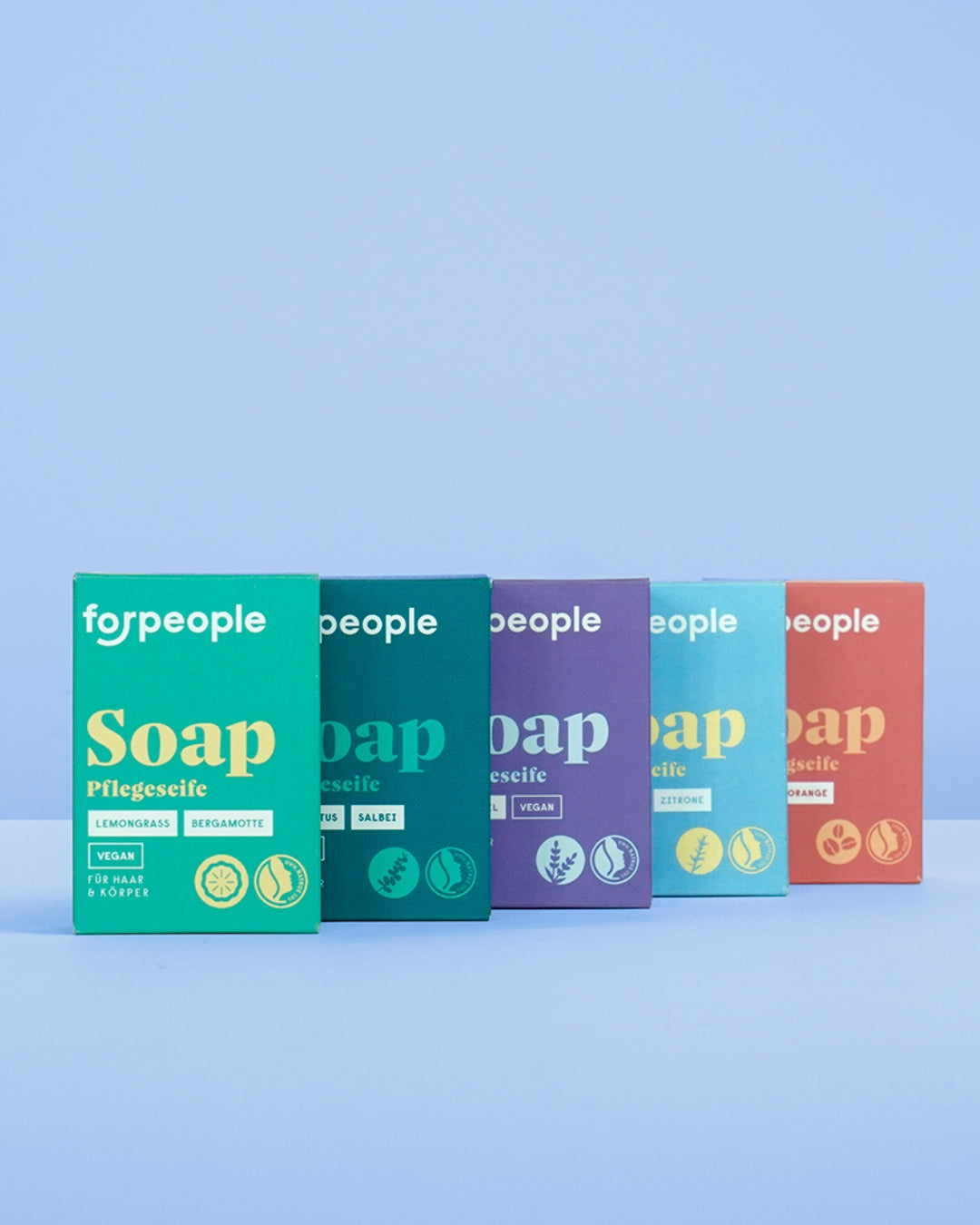 Natural cosmetic soap set - various scents