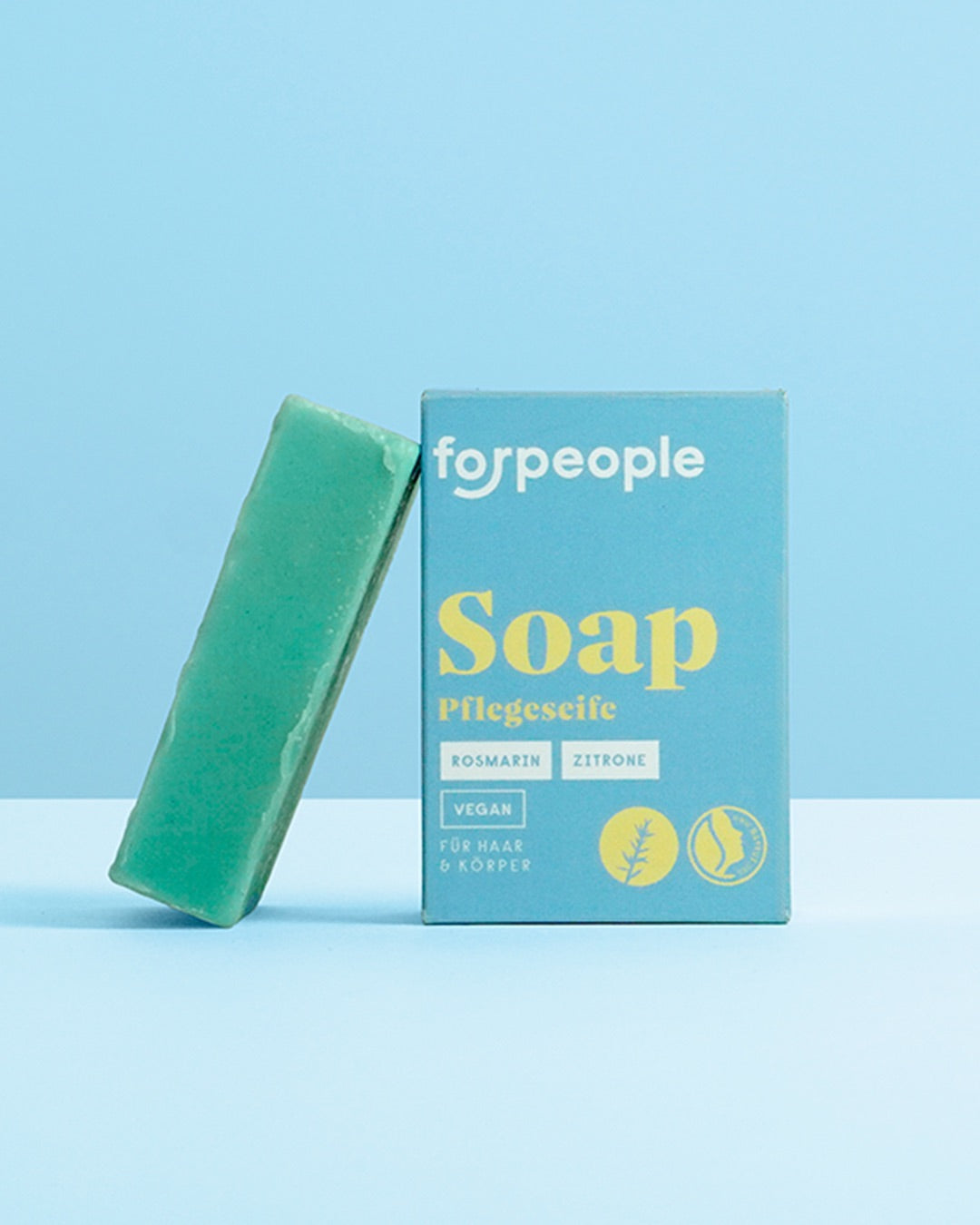 Feste Pflegeseife -Rosmarin & Zitrone