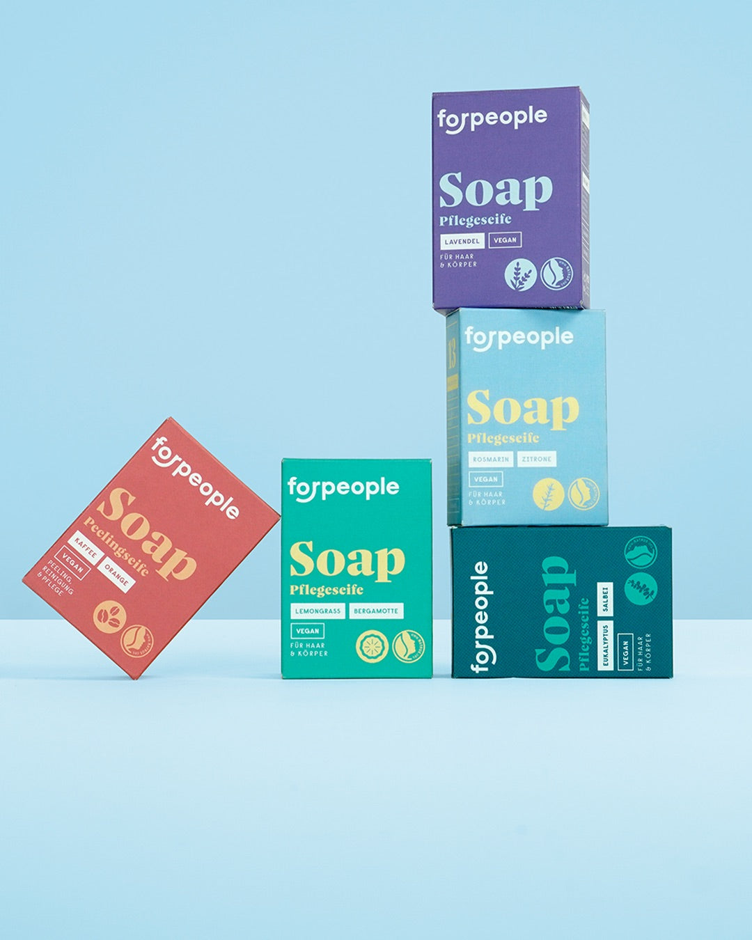 Natural cosmetic soap set - various scents