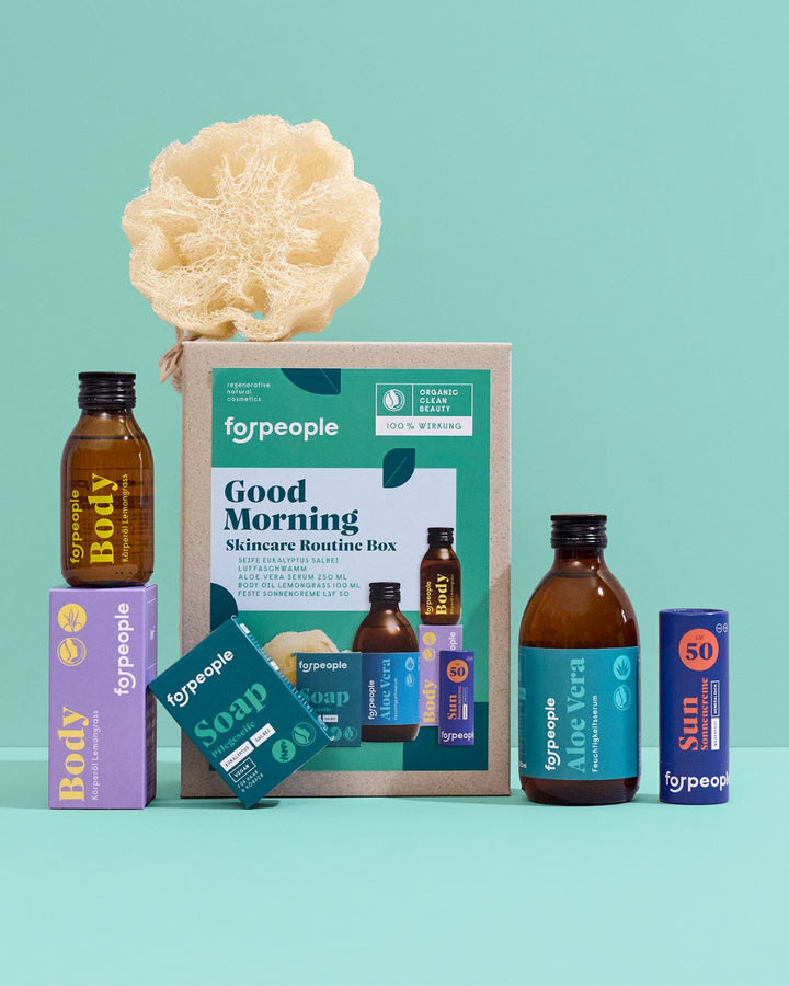 Geschenkbox „Guten Morgen“ – Frischekick mit Sonnenschutz