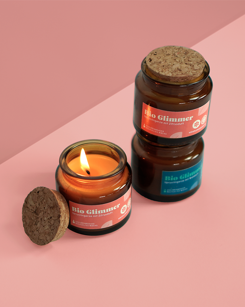 Upcycling Kerze - Citrus