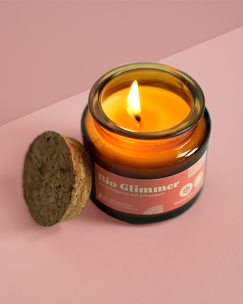 Upcycling Kerze - Citrus