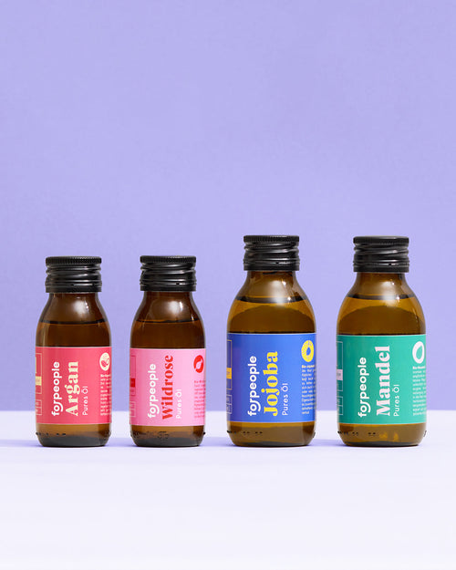 Care Oil Set – 4 Organic Oils for Face, Body & Hair