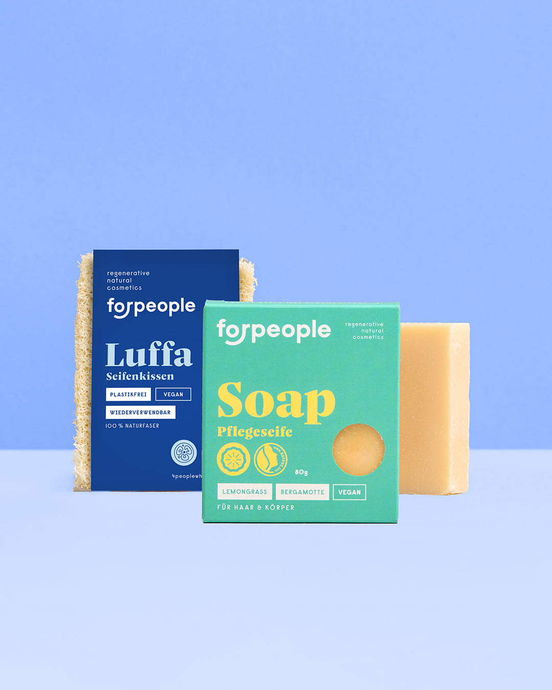 Luffa soap dish - Natural