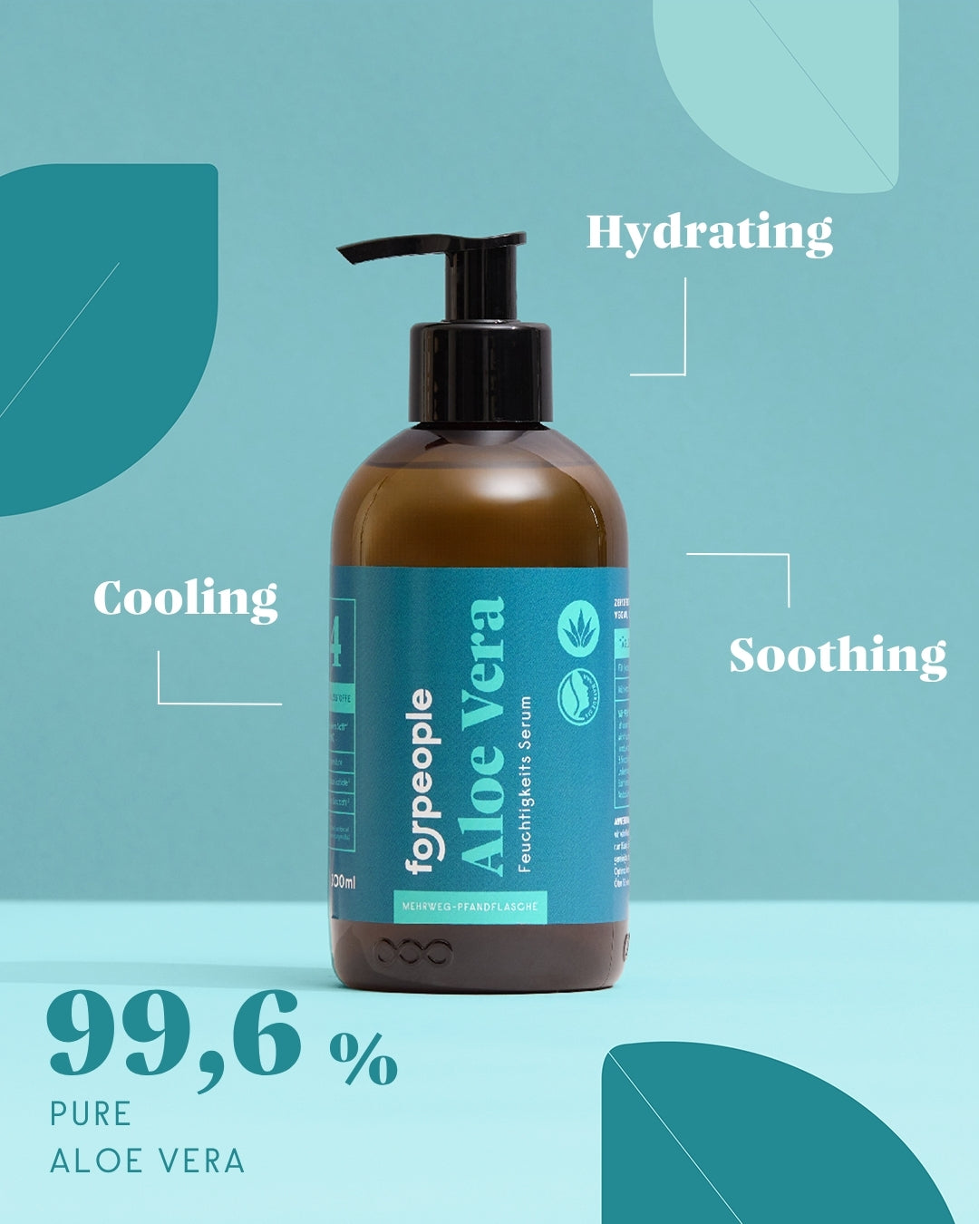 forpeople Aloe Vera Serum 300 ml pump bottle – key benefits and actives
