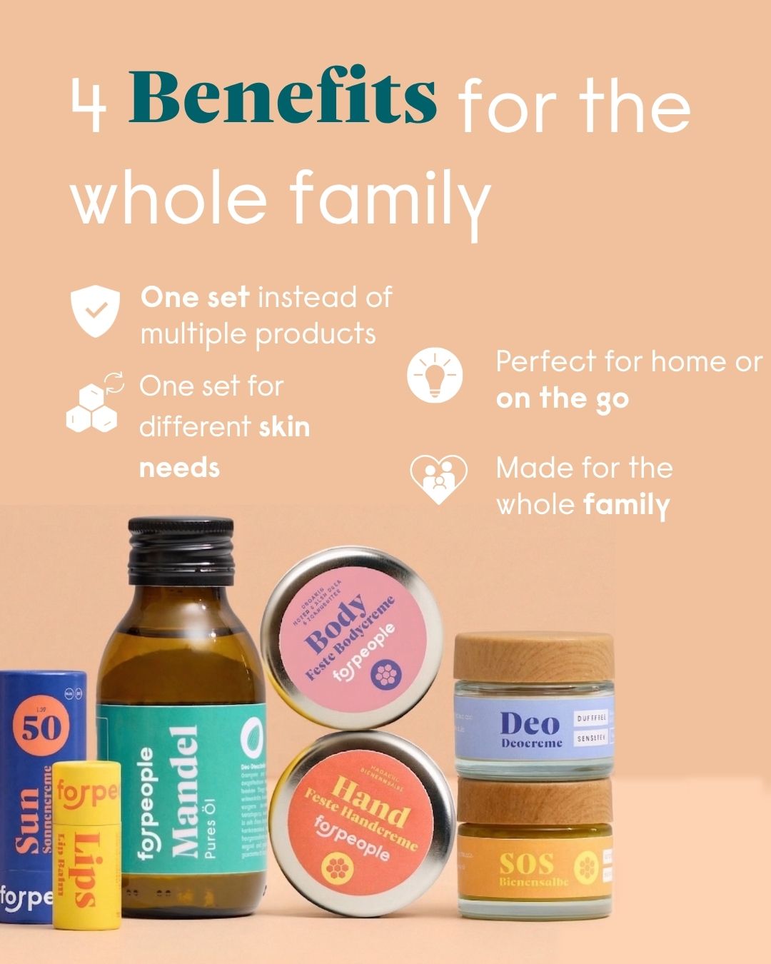 forpeople family set – 4 benefits for the whole family