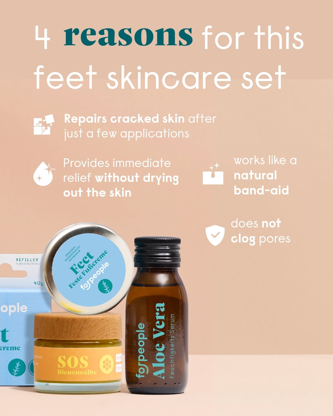 4 reasons for the forpeople feet skincare set