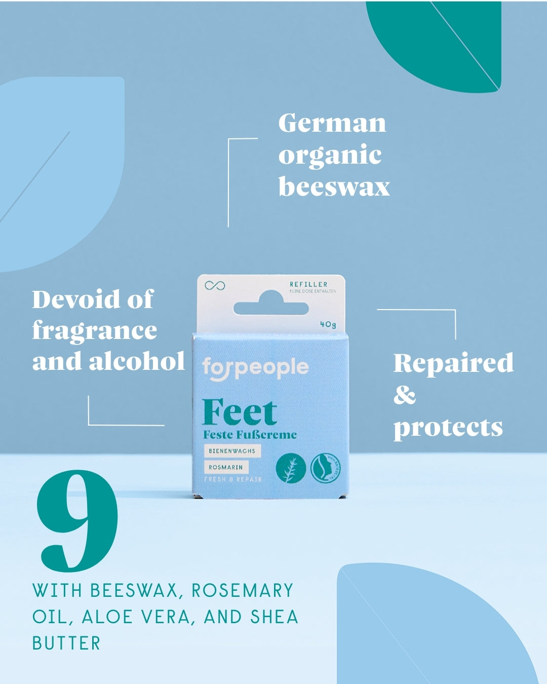 forpeople Solid Foot Cream Refill – key benefits and actives