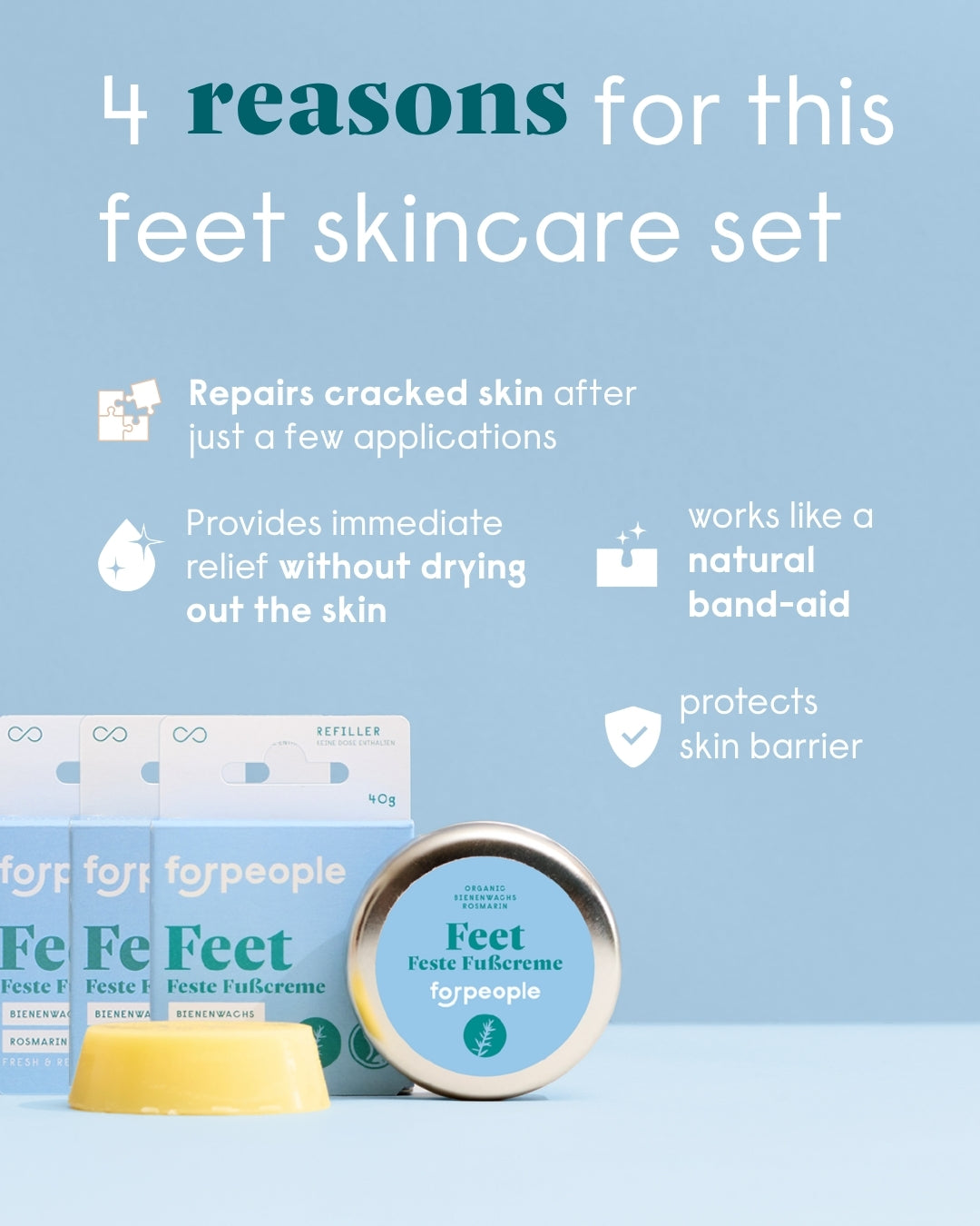 forpeople foot care set XL – 4 reasons for this feet skincare set