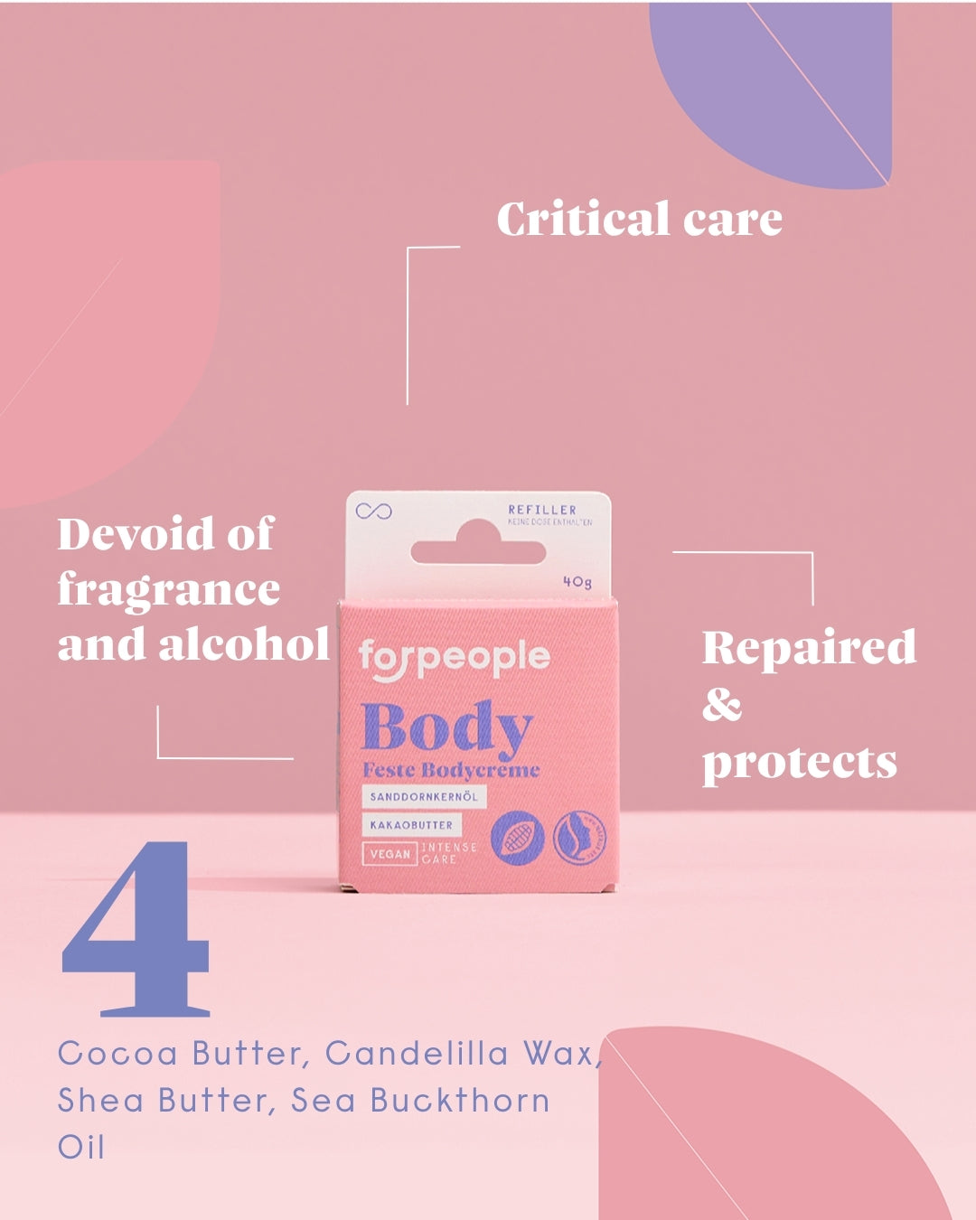 forpeople Solid Body Cream – key benefits and actives