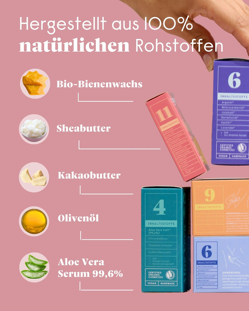 forpeople Feste Pflege Set – Handcreme, Fußcreme & Körperbutter + 3 Refills – Inhaltsstoffe & Wirkweise