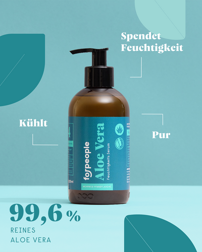 forpeople Aloe Vera Serum 99,6% - Pumpflasche – Detailansicht