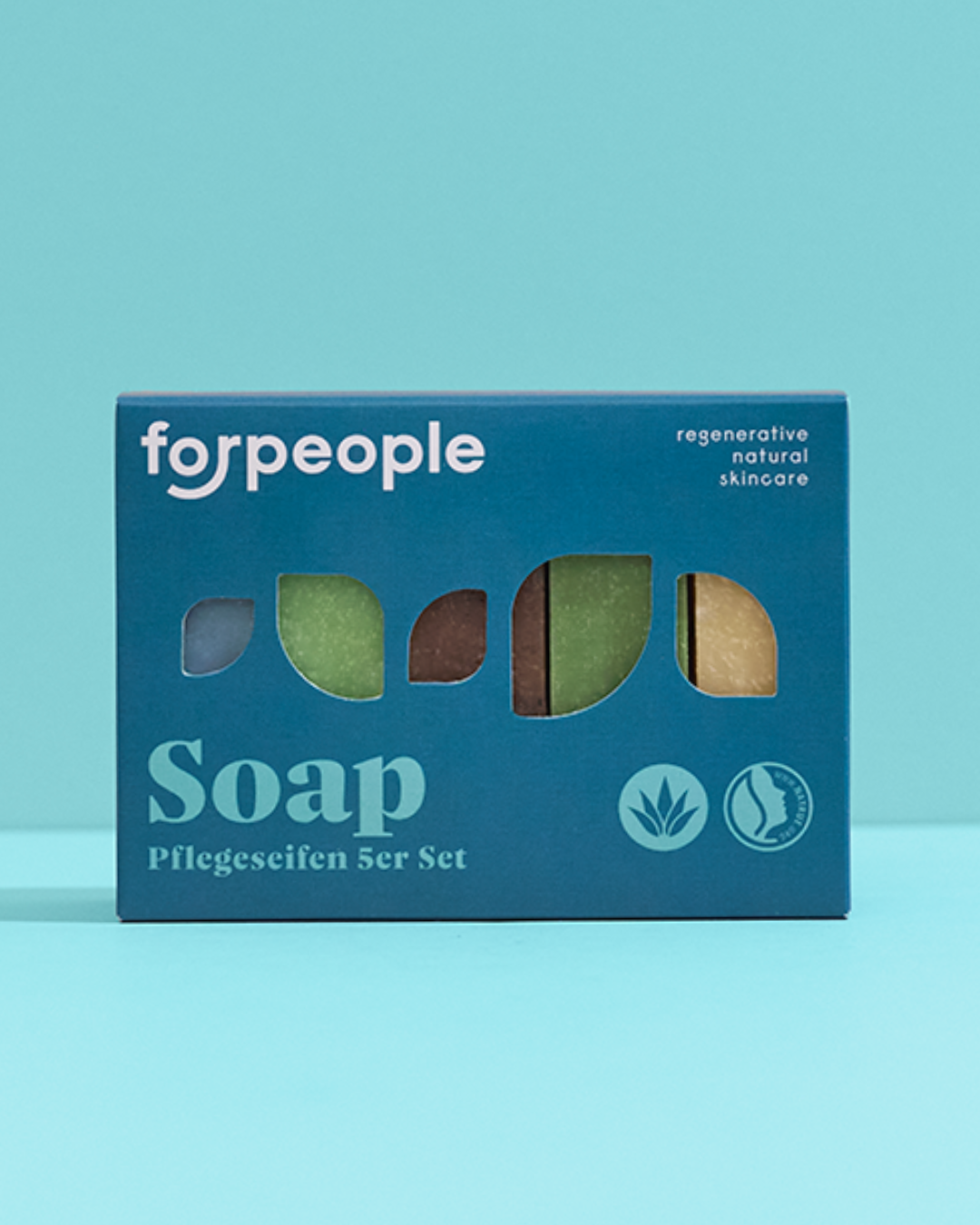Set aus 5 Bio-Seifen auf Aloe-Vera-Basis