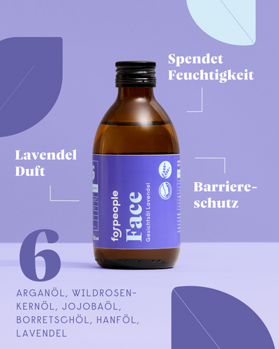 forpeople Faceoil - Lavendel groß – Detailansicht