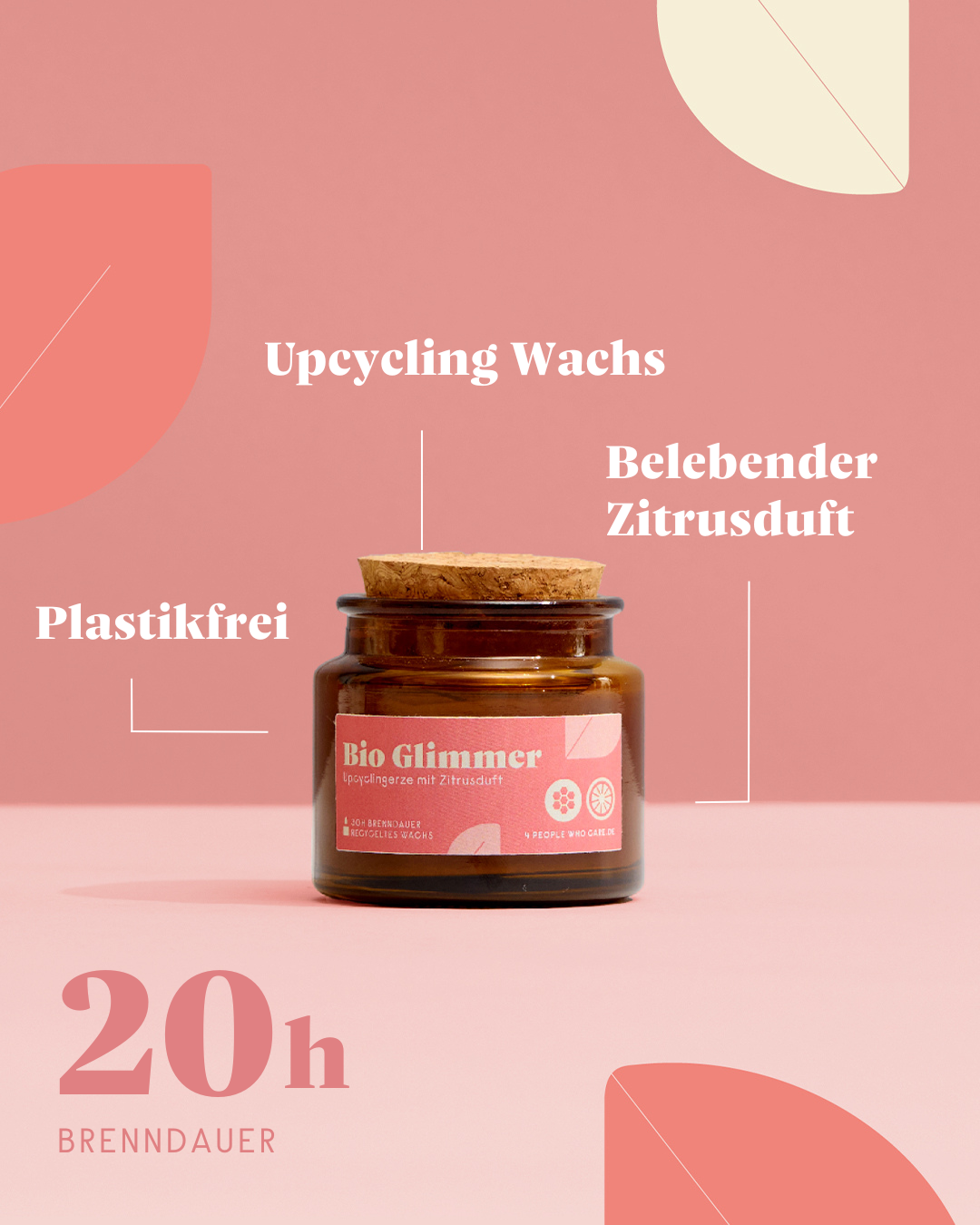 Upcycling Kerze - Citrus