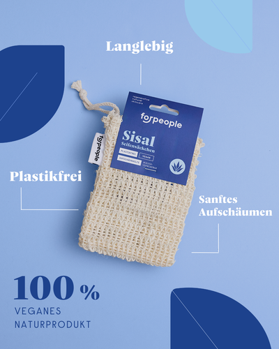 forpeople Sisal-Seifensäckchen – Detailansicht