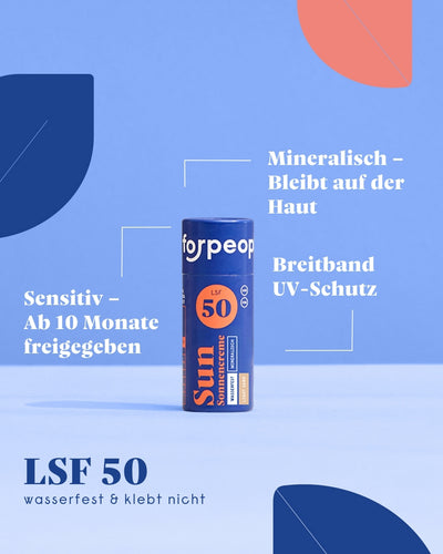 Feste Sonnencreme LSF50 Mini - Farbe LIGHT SAND