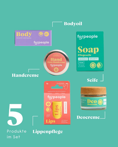 forpeople Starter Set – dein Einstieg für deine tägliche skincare – Detailansicht