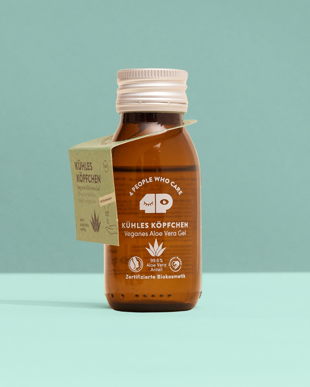 Vegan organic aloe vera gel (with 99.6% aloe vera & cork dispenser) - 50 ml