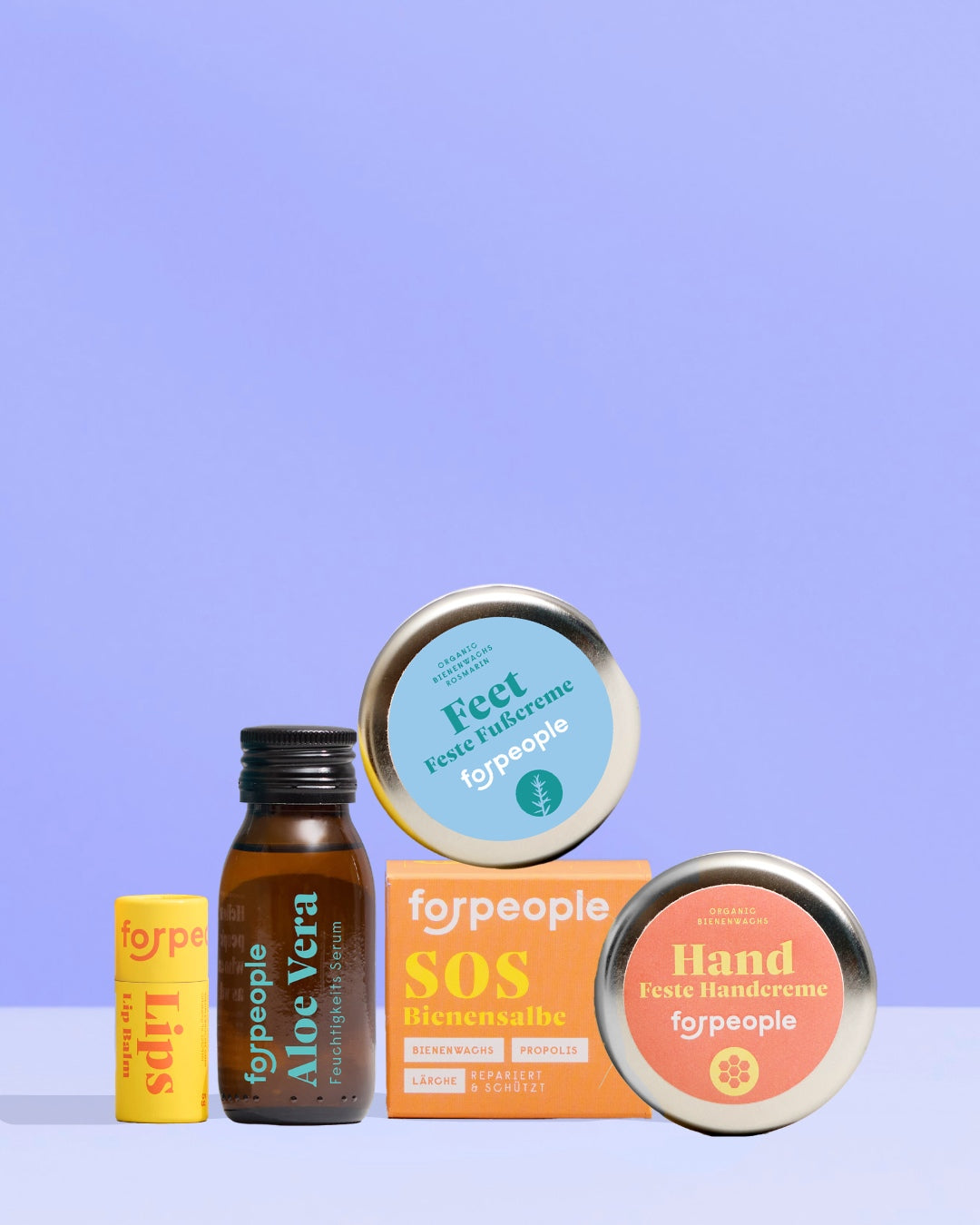 Bestseller Pflege Set – Haut, Hände, Füße & Lippen