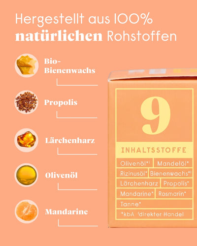 forpeople Bienensalbe Lärche & Mandarine im Glastiegel – Anwendung
