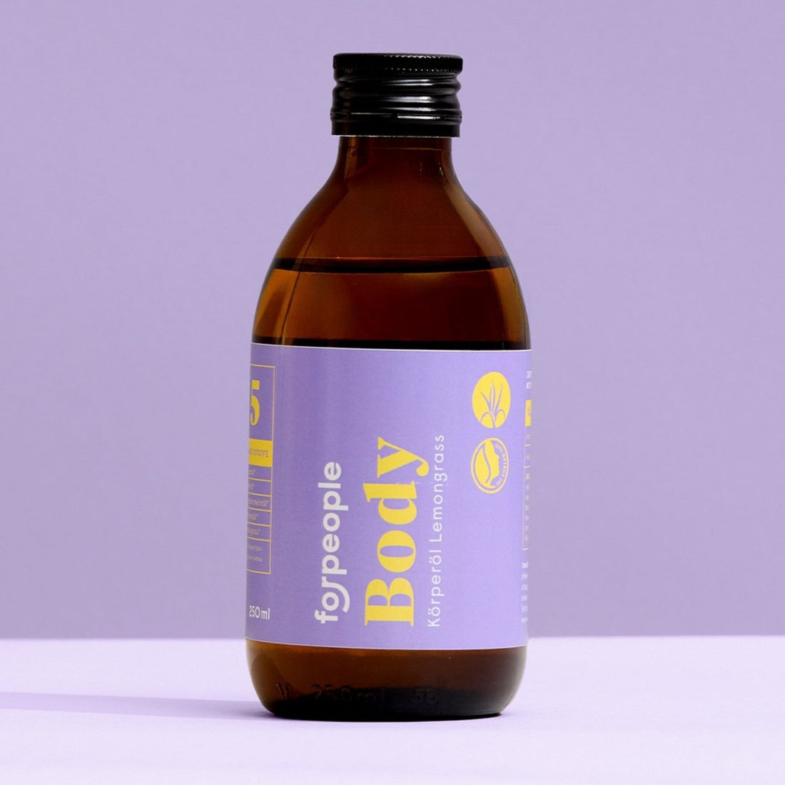 forpeople Körperöl - Lemongrass groß – Lemongrass Detailansicht