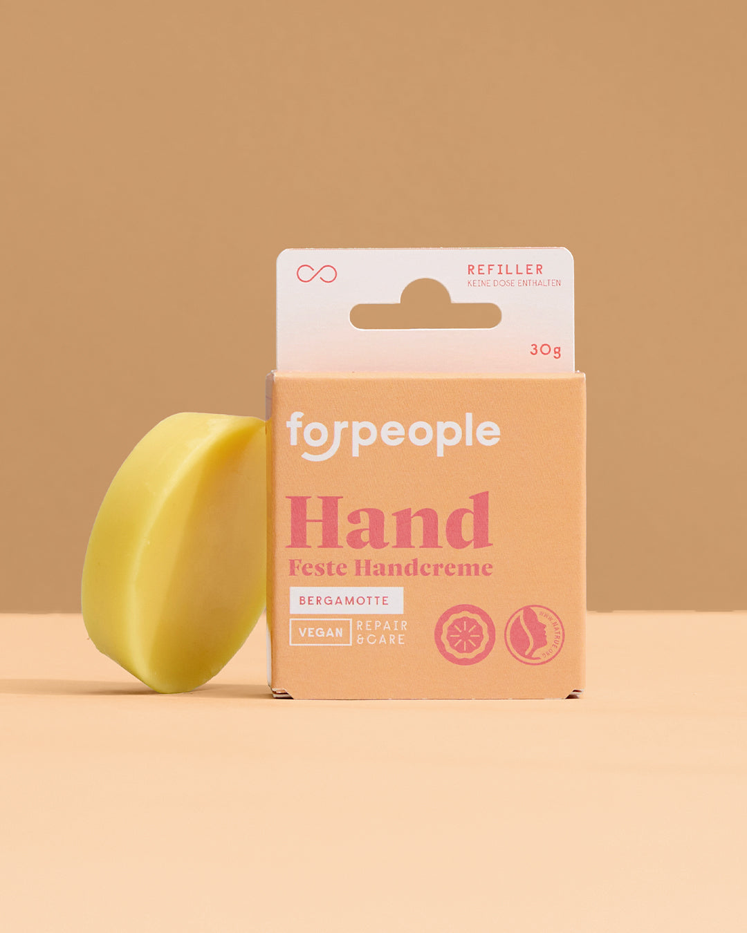 Feste vegane Handcreme Refiller - Bergamotte