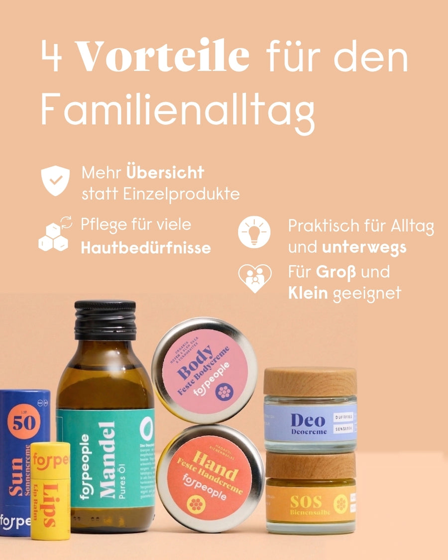 Familienpflege Set – Schutz & Pflege für Groß und Klein