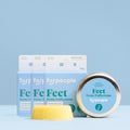 Feste Fußcreme Starter Set Dose + 3 Refiller