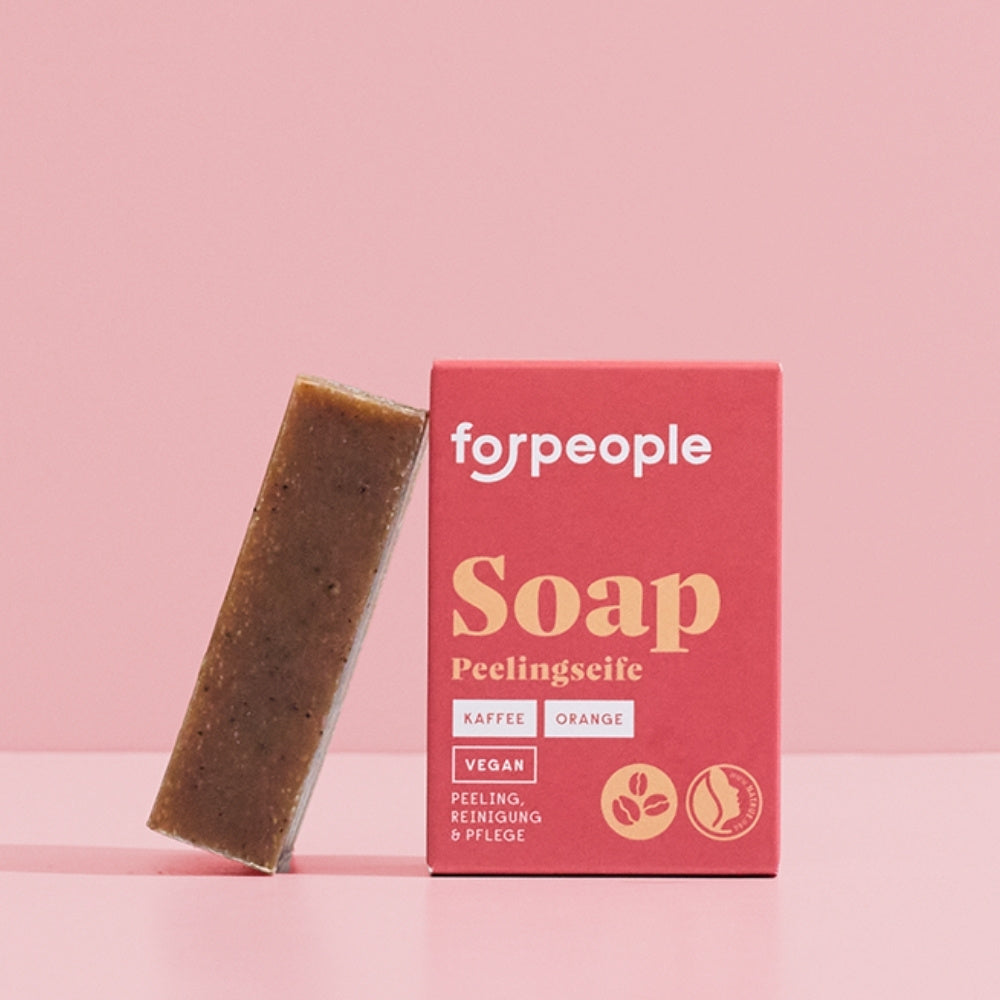Aloe Vera Seife mit Peeling - Kaffee & Orange