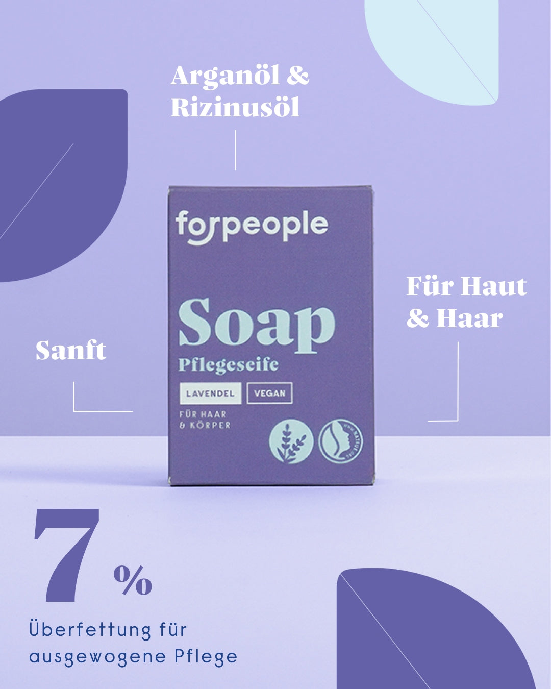 Feste Pflegeseife - Lavendel