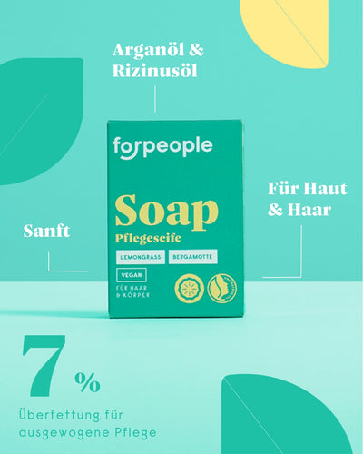 forpeople Aloe Vera Seife  - Lemongrass – Lemongrass Detailansicht