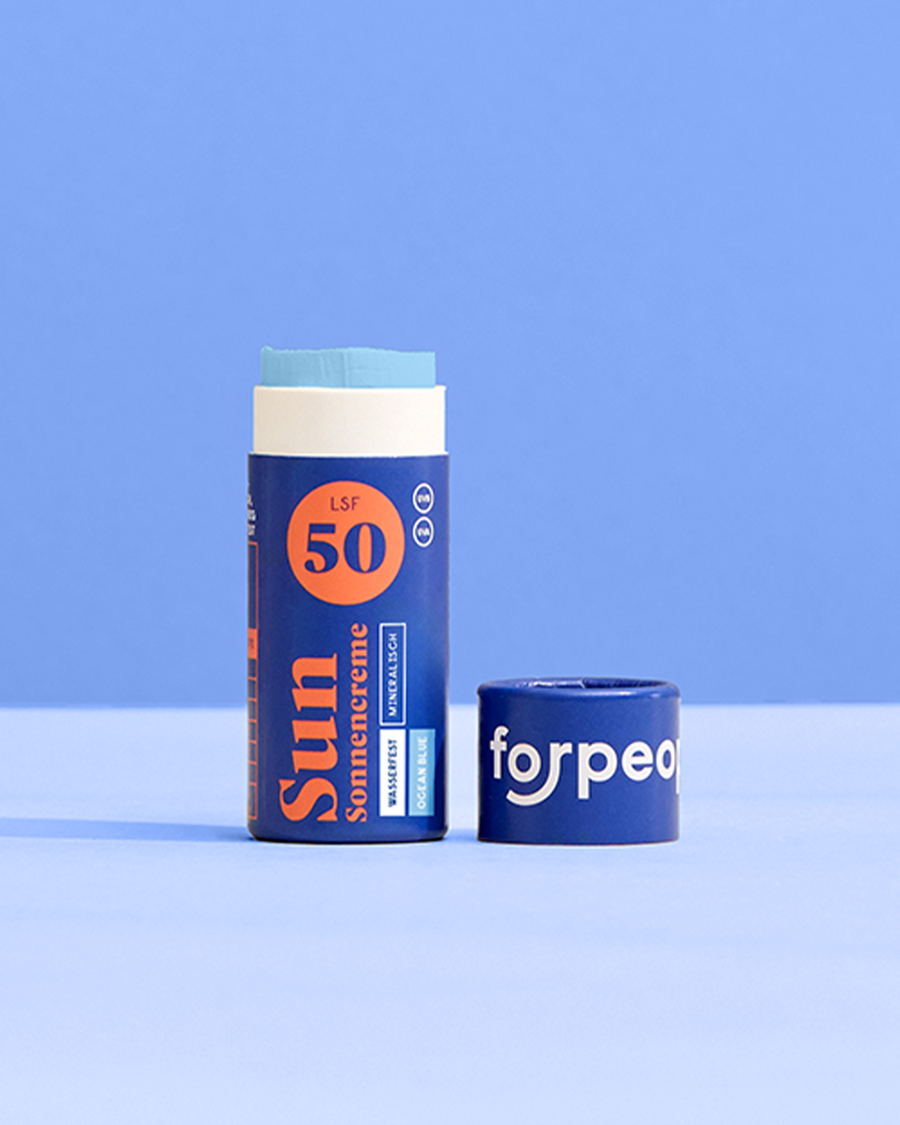 forpeople Feste Sonnencreme LSF50 Mini - OCEAN BLUE – Produktfoto