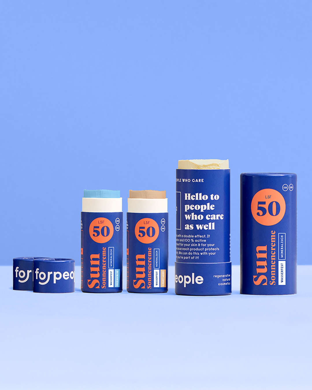 Feste Sonnencreme LSF50 Mini - OCEAN BLUE