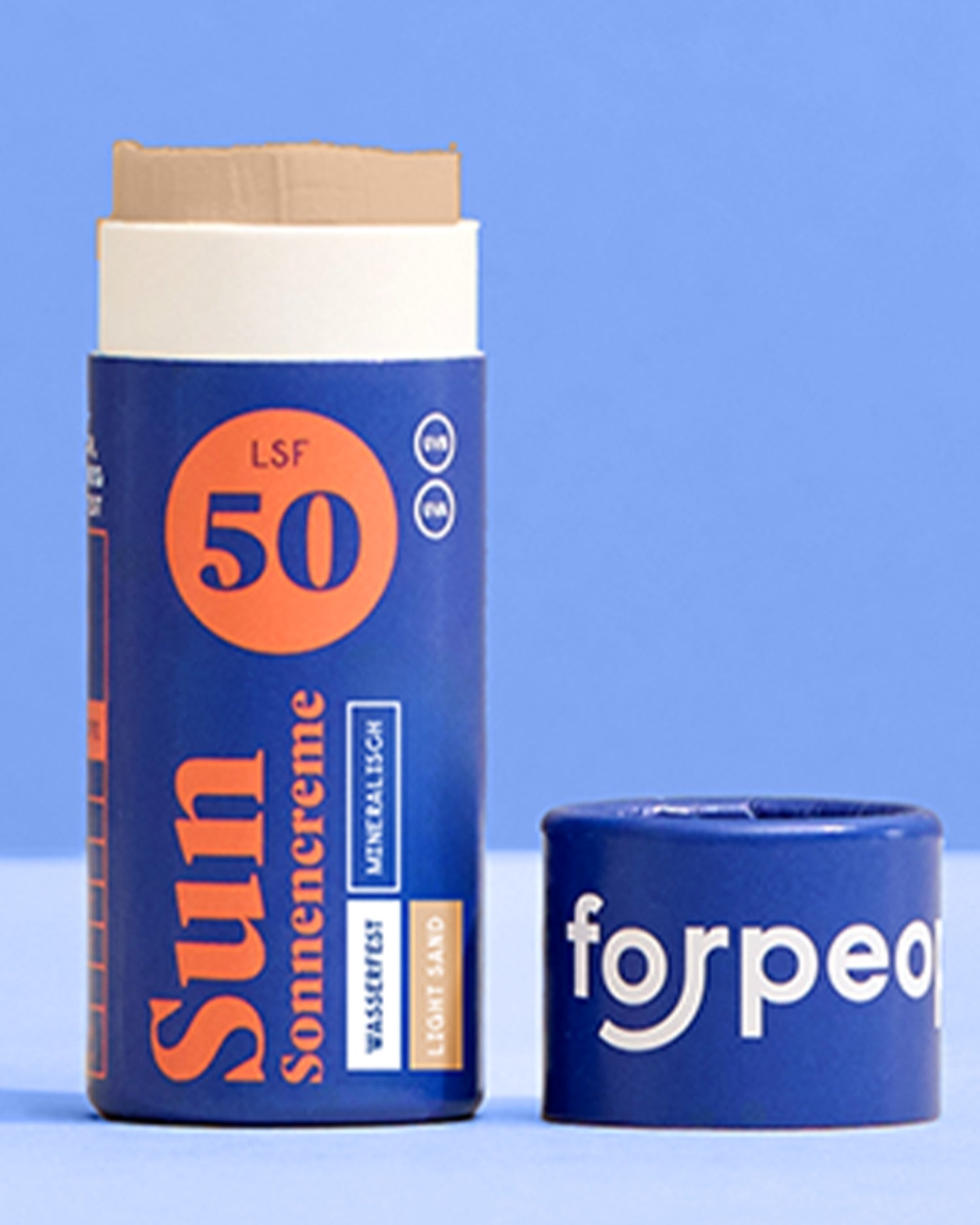 forpeople Feste Sonnencreme LSF50 Mini - Farbe LIGHT SAND – Ansicht 8