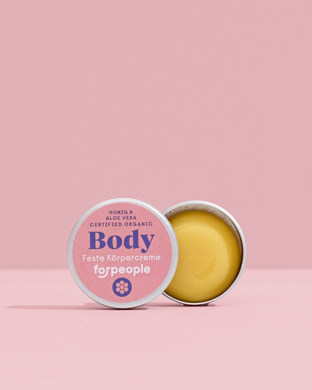 forpeople Feste Körperbutter Mini – Bienenwachs & Aloe Vera, 8 g in der Metalldose