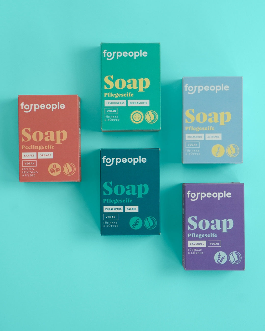 Natural cosmetic soap set - various scents