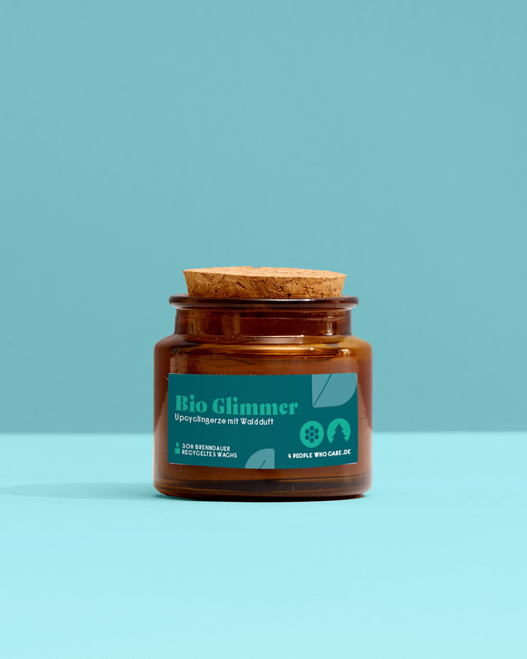 Upcycling Kerze Wald