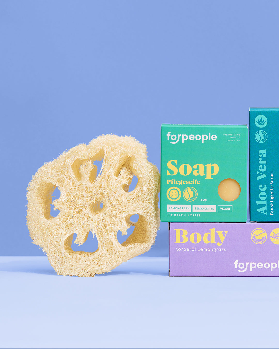 Loofah shower sponge - cleansing & exfoliation