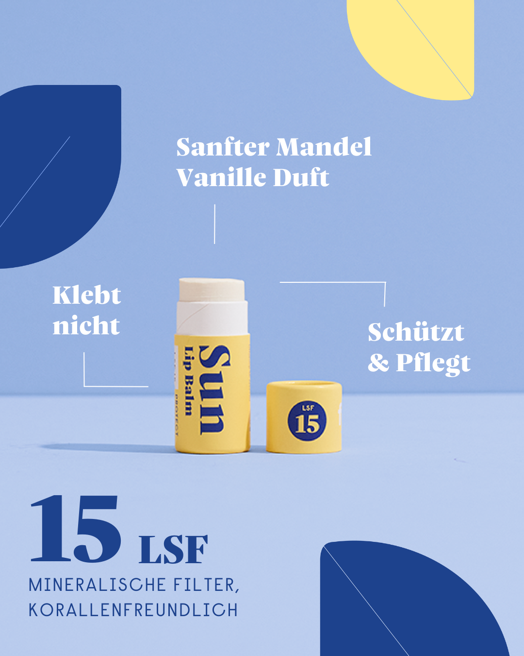 forpeople Lippenpflege - LSF15 Mandel & Vanille – Detailansicht
